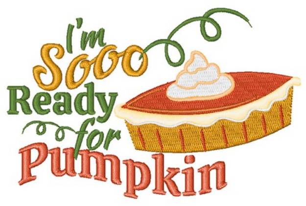 Picture of So Ready For Pumpkin Machine Embroidery Design