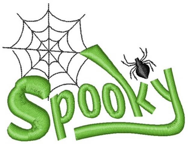 Picture of Spooky Halloween Spider Web Machine Embroidery Design