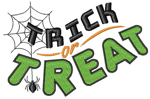 Trick Or Treet Machine Embroidery Design