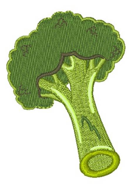Picture of Broccoli Machine Embroidery Design