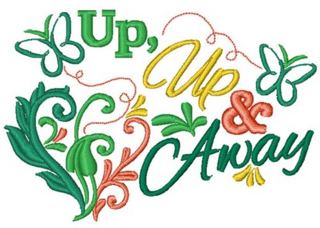 Picture of Up, Up & Away Machine Embroidery Design