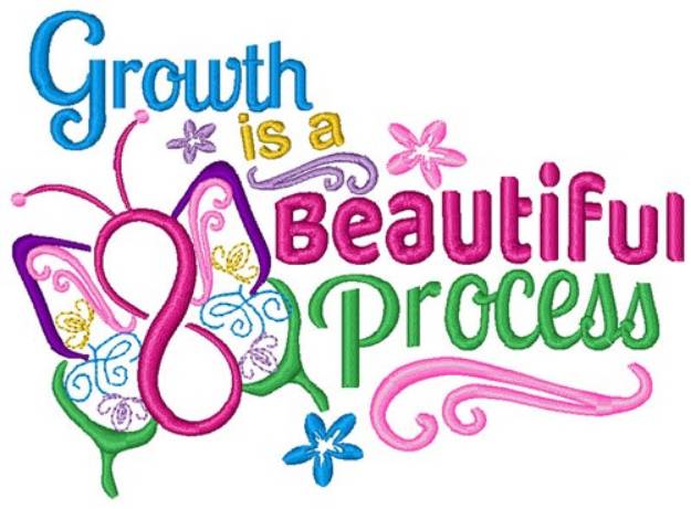 Picture of Growth Is Beautiful Machine Embroidery Design