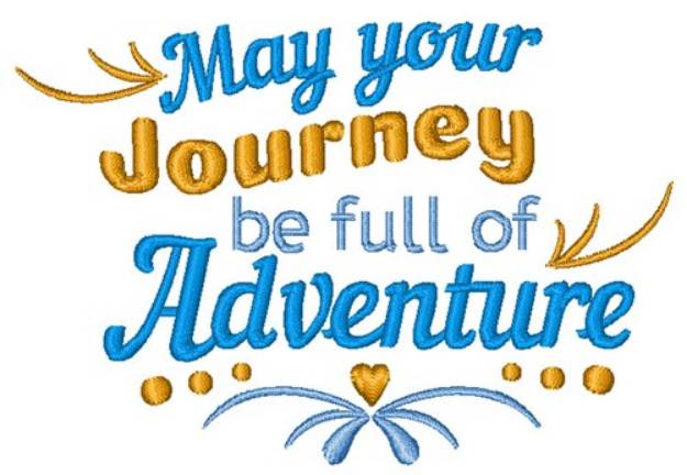 Picture of Journey Full Of Adventure Machine Embroidery Design