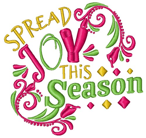 Spread Joy This Season Machine Embroidery Design