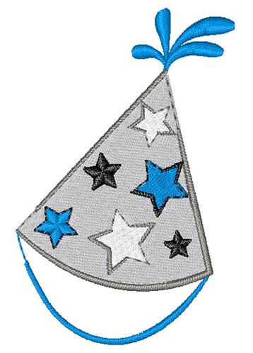New Year Party Hat Machine Embroidery Design