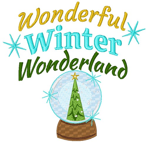 Wonderful Winter Wonderland Machine Embroidery Design
