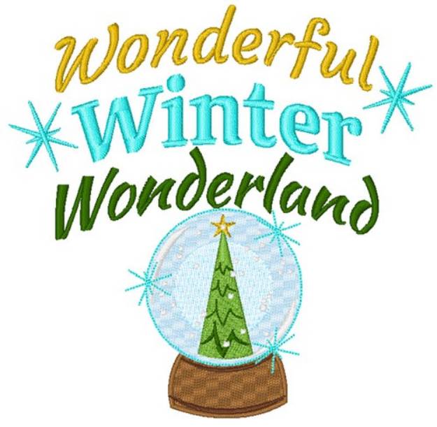 Picture of Wonderful Winter Wonderland Machine Embroidery Design