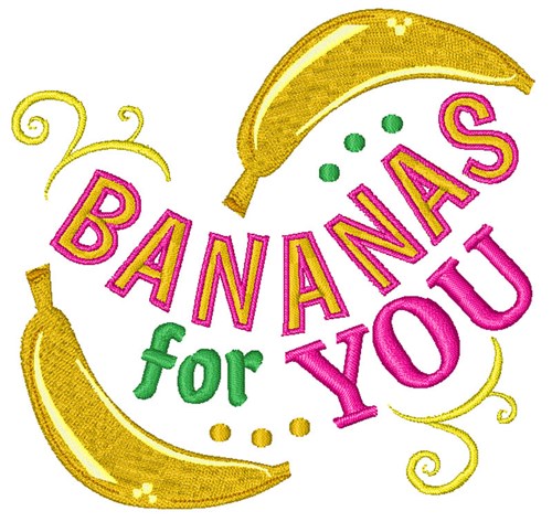 Banana For You Machine Embroidery Design