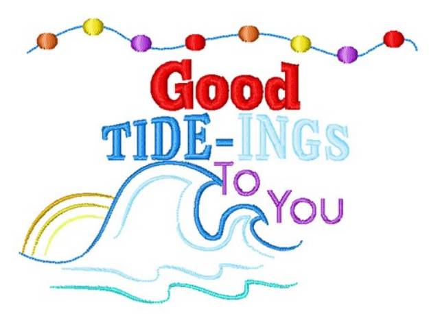 Picture of Good Tide-Ings To You Machine Embroidery Design