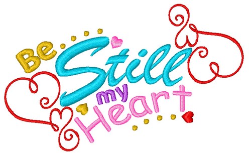 Be Still My Heart Machine Embroidery Design