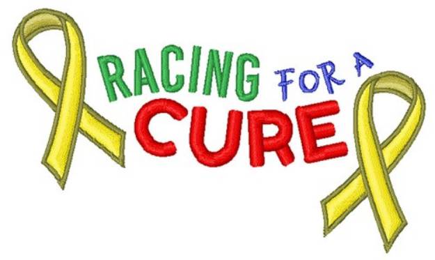 Picture of Racing For A Cure Machine Embroidery Design