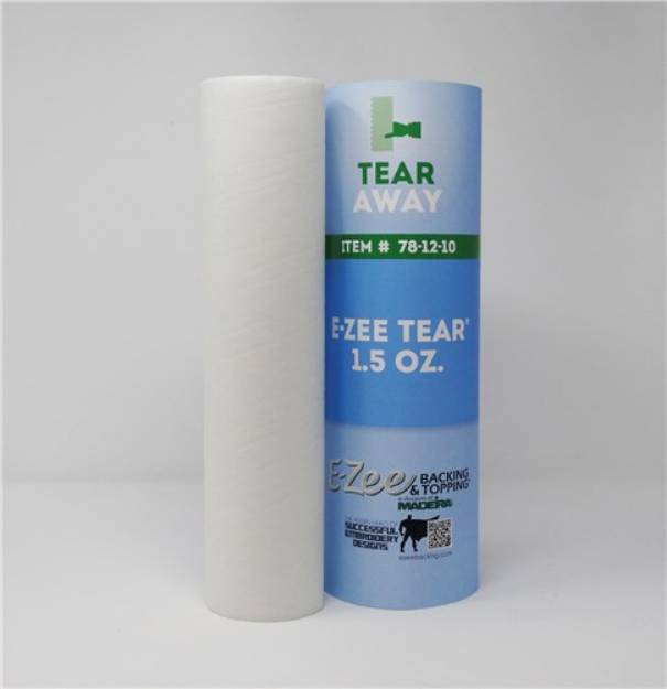 Picture of E-ZEE TEAR 1.5oz - 12inX10yd ROLL WHITE Embroidery Backing