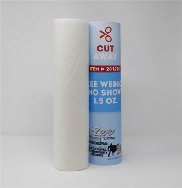 Picture of E-Zee Weblon No Show 1.5 oz. - ROLL WHITE Embroidery Backing