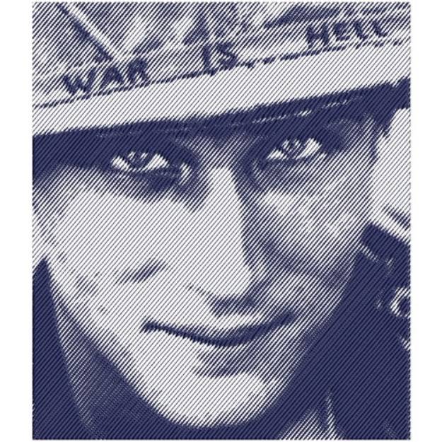 Picture of Eyes Of A Soldier Machine Embroidery Design