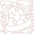 Picture of Christmas Bell Quilt Block Machine Embroidery Design