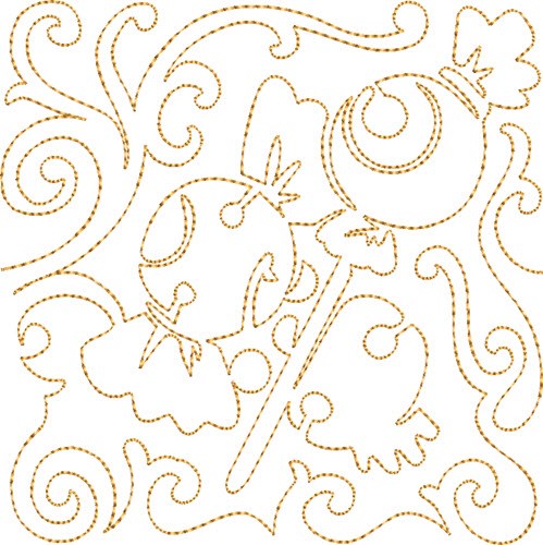 Candy Quilt Block Machine Embroidery Design