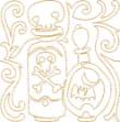 Picture of Potion Quilt Block Machine Embroidery Design