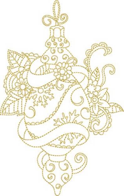 Picture of Redwork Ornament Machine Embroidery Design