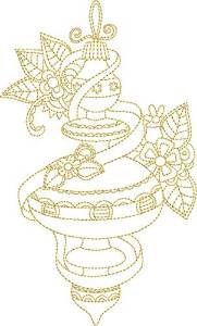 Picture of Outline Ornament Machine Embroidery Design
