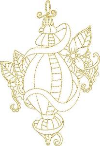Picture of Ornament Outline Machine Embroidery Design