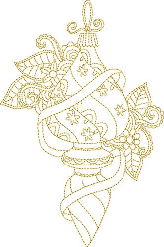 Fancy Ornament Machine Embroidery Design