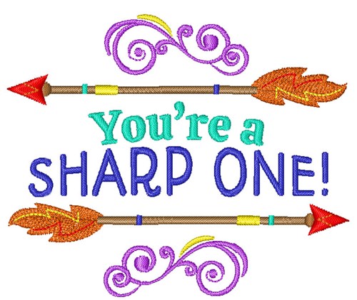Youre A Sharp One! Machine Embroidery Design