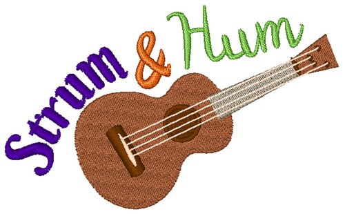 Strum & Hum Machine Embroidery Design