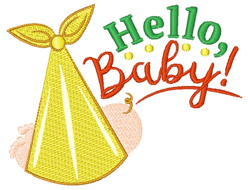 Hello, Baby! Machine Embroidery Design