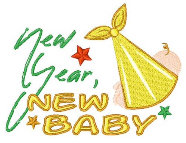 Picture of New Year, New Baby Machine Embroidery Design