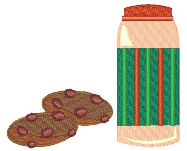 Picture of Cookies & Milk Machine Embroidery Design