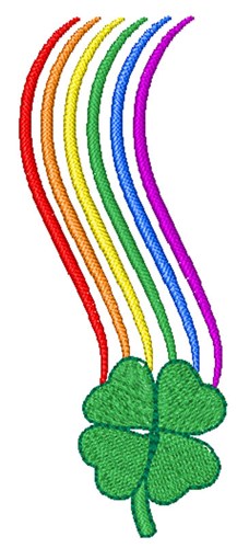 Rainbow & Shamrock Machine Embroidery Design