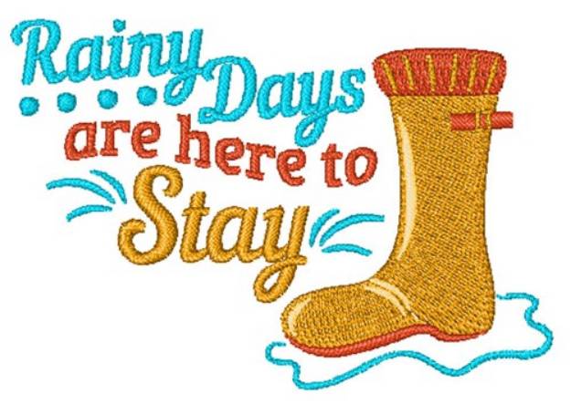 Picture of Rainy Days Machine Embroidery Design