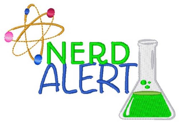 Picture of Nerd Alert Machine Embroidery Design