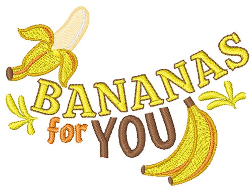 Bananas For You Machine Embroidery Design