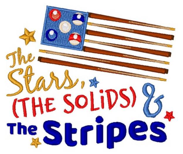 Picture of Stars, Solids & Stripes Machine Embroidery Design