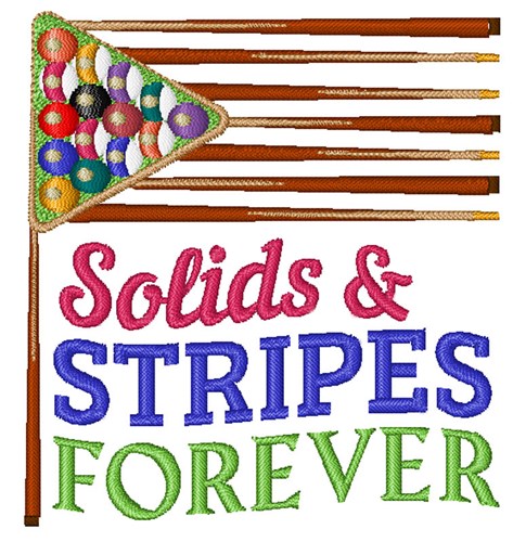 Solids & Stripes Forever Machine Embroidery Design