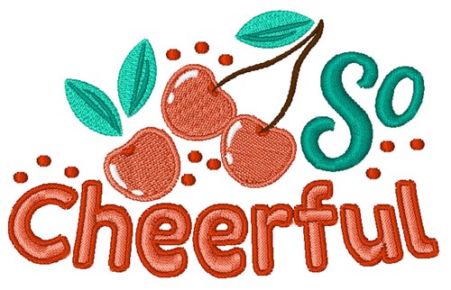 Cheerful Cherries Machine Embroidery Design
