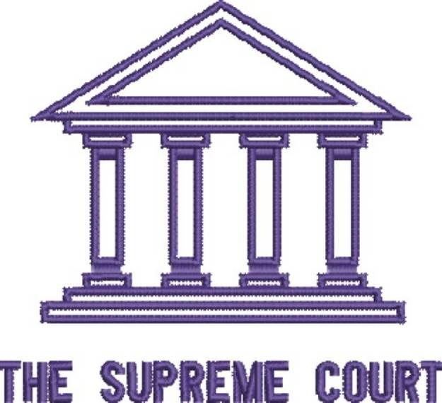 Picture of Supreme Court Machine Embroidery Design
