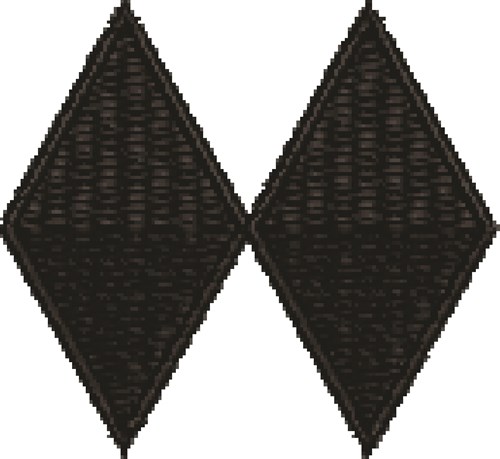 Black Diamonds Machine Embroidery Design