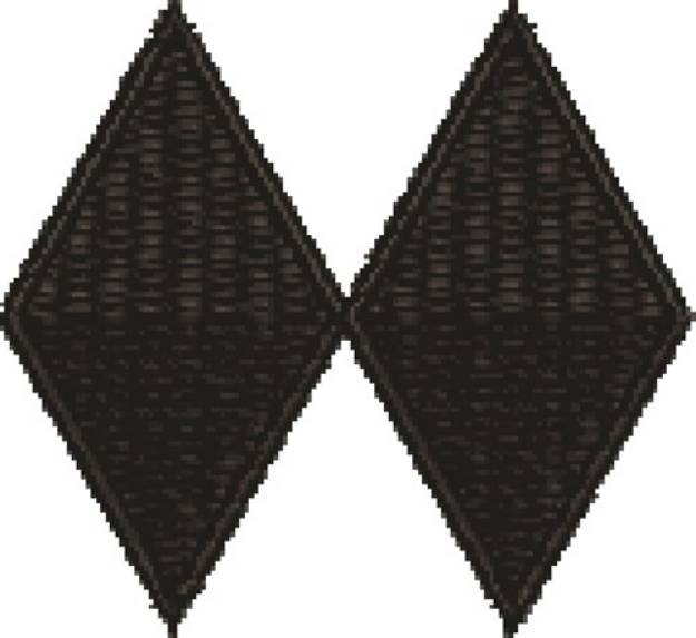 Picture of Black Diamonds Machine Embroidery Design