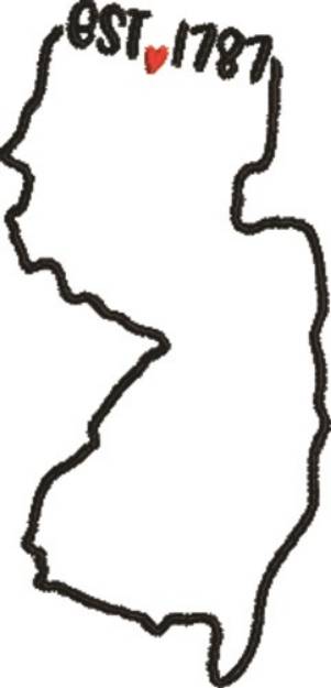 Picture of New Jersey Outline