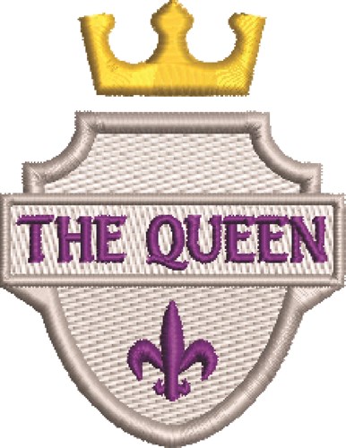 The Queen Machine Embroidery Design