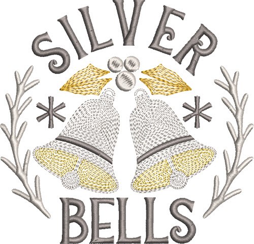 Silver Bells Machine Embroidery Design