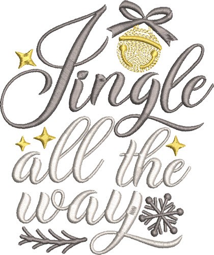 Jingle All The Way Machine Embroidery Design