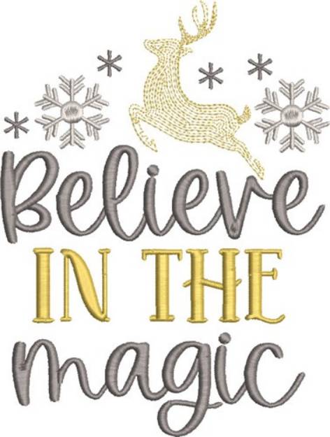 Picture of Believe in The Magic Machine Embroidery Design