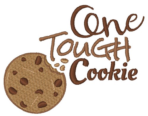 One Tough Cookie Machine Embroidery Design