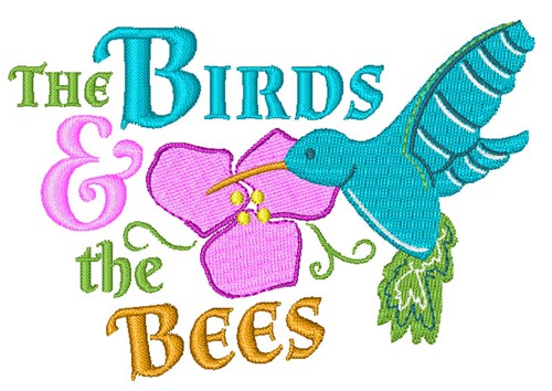 Birds & The Bees Machine Embroidery Design