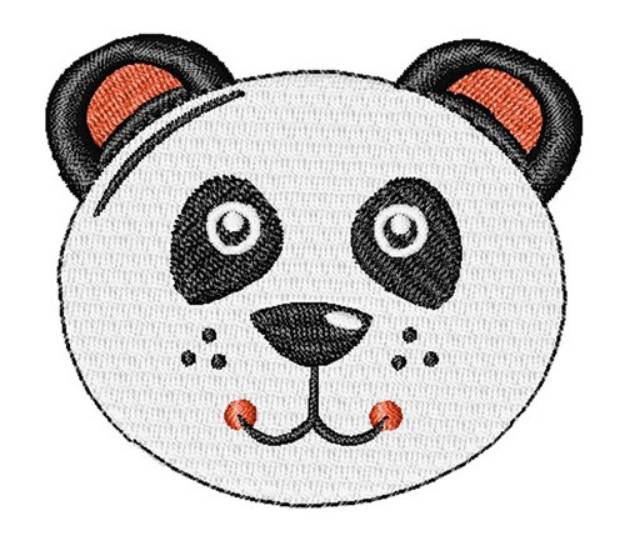 Picture of Kawaii Panda Head Machine Embroidery Design