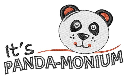 Its Panda-Monium Machine Embroidery Design