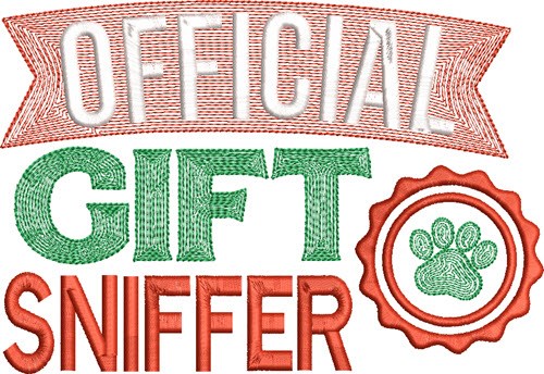 Gift Sniffer Machine Embroidery Design
